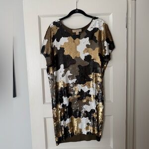 Sequin Camo Dress